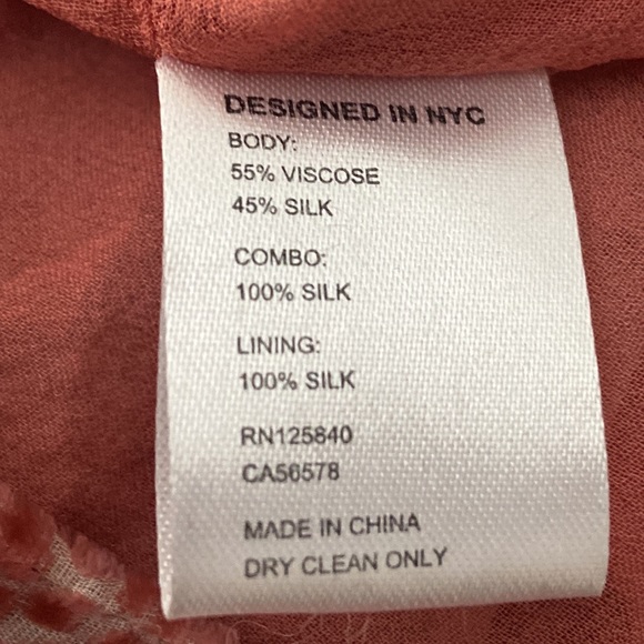 Intermix bolero waist tied pale link v neck silk lining top - Picture 7 of 8